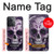 S3582 紫の頭蓋骨 Purple Sugar Skull OnePlus 10R バックケース、フリップケース・カバー