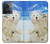 S3794 北極シロクマはシールに恋するペイント Arctic Polar Bear and Seal Paint OnePlus 10R バックケース、フリップケース・カバー