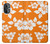 S2245 ハワイのハイビスカスオレンジ柄 Hawaiian Hibiscus Orange Pattern OnePlus Nord N20 5G バックケース、フリップケース・カバー