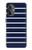 S2767 ネイビーホワイトストライプ Navy White Striped OnePlus Nord N20 5G バックケース、フリップケース・カバー