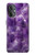 S3713 パープルクォーツアメジストグラフィックプリント Purple Quartz Amethyst Graphic Printed OnePlus Nord N20 5G バックケース、フリップケース・カバー