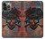 S3895 海賊スカルメタル Pirate Skull Metal iPhone 13 Pro バックケース、フリップケース・カバー