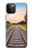 S3866 鉄道直線線路 Railway Straight Train Track iPhone 12, iPhone 12 Pro バックケース、フリップケース・カバー