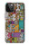 S3879 レトロな音楽の落書き Retro Music Doodle iPhone 12 Pro Max バックケース、フリップケース・カバー
