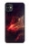 S3897 赤い星雲の宇宙 Red Nebula Space iPhone 11 バックケース、フリップケース・カバー