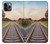 S3866 鉄道直線線路 Railway Straight Train Track iPhone 11 Pro バックケース、フリップケース・カバー