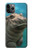 S3871 かわいい赤ちゃんカバ カバ Cute Baby Hippo Hippopotamus iPhone 11 Pro バックケース、フリップケース・カバー