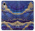 S3906 ネイビー ブルー パープル マーブル Navy Blue Purple Marble iPhone XR バックケース、フリップケース・カバー