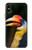 S3876 カラフルなサイチョウ Colorful Hornbill iPhone X, iPhone XS バックケース、フリップケース・カバー