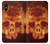 S3881 ファイアスカル Fire Skull iPhone X, iPhone XS バックケース、フリップケース・カバー