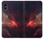 S3897 赤い星雲の宇宙 Red Nebula Space iPhone X, iPhone XS バックケース、フリップケース・カバー