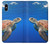 S3898 ウミガメ Sea Turtle iPhone X, iPhone XS バックケース、フリップケース・カバー