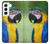 S3888 コンゴウインコの顔の鳥 Macaw Face Bird Samsung Galaxy S22 バックケース、フリップケース・カバー