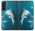 S3878 イルカ Dolphin Samsung Galaxy S22 Plus バックケース、フリップケース・カバー