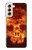 S3881 ファイアスカル Fire Skull Samsung Galaxy S21 5G バックケース、フリップケース・カバー