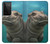 S3871 かわいい赤ちゃんカバ カバ Cute Baby Hippo Hippopotamus Samsung Galaxy S21 Ultra 5G バックケース、フリップケース・カバー