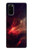 S3897 赤い星雲の宇宙 Red Nebula Space Samsung Galaxy S20 バックケース、フリップケース・カバー