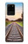 S3866 鉄道直線線路 Railway Straight Train Track Samsung Galaxy S20 Ultra バックケース、フリップケース・カバー