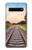 S3866 鉄道直線線路 Railway Straight Train Track Samsung Galaxy S10 5G バックケース、フリップケース・カバー