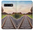 S3866 鉄道直線線路 Railway Straight Train Track Samsung Galaxy S10 Plus バックケース、フリップケース・カバー