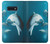 S3878 イルカ Dolphin Samsung Galaxy S10e バックケース、フリップケース・カバー