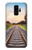 S3866 鉄道直線線路 Railway Straight Train Track Samsung Galaxy S9 Plus バックケース、フリップケース・カバー