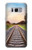 S3866 鉄道直線線路 Railway Straight Train Track Samsung Galaxy S8 Plus バックケース、フリップケース・カバー