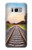 S3866 鉄道直線線路 Railway Straight Train Track Samsung Galaxy S8 バックケース、フリップケース・カバー