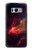 S3897 赤い星雲の宇宙 Red Nebula Space Samsung Galaxy S8 バックケース、フリップケース・カバー