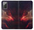 S3897 赤い星雲の宇宙 Red Nebula Space Samsung Galaxy Note 20 バックケース、フリップケース・カバー
