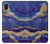 S3906 ネイビー ブルー パープル マーブル Navy Blue Purple Marble Samsung Galaxy A10e バックケース、フリップケース・カバー