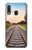 S3866 鉄道直線線路 Railway Straight Train Track Samsung Galaxy A20e バックケース、フリップケース・カバー