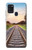 S3866 鉄道直線線路 Railway Straight Train Track Samsung Galaxy A21s バックケース、フリップケース・カバー