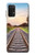 S3866 鉄道直線線路 Railway Straight Train Track Samsung Galaxy A32 4G バックケース、フリップケース・カバー