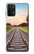 S3866 鉄道直線線路 Railway Straight Train Track Samsung Galaxy A32 5G バックケース、フリップケース・カバー