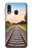 S3866 鉄道直線線路 Railway Straight Train Track Samsung Galaxy A40 バックケース、フリップケース・カバー