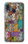 S3879 レトロな音楽の落書き Retro Music Doodle Samsung Galaxy A40 バックケース、フリップケース・カバー
