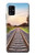 S3866 鉄道直線線路 Railway Straight Train Track Samsung Galaxy A41 バックケース、フリップケース・カバー