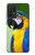 S3888 コンゴウインコの顔の鳥 Macaw Face Bird Samsung Galaxy A52s 5G バックケース、フリップケース・カバー