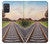 S3866 鉄道直線線路 Railway Straight Train Track Samsung Galaxy A71 5G バックケース、フリップケース・カバー
