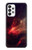 S3897 赤い星雲の宇宙 Red Nebula Space Samsung Galaxy A73 5G バックケース、フリップケース・カバー