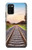 S3866 鉄道直線線路 Railway Straight Train Track Samsung Galaxy A02s, Galaxy M02s  (NOT FIT with Galaxy A02s Verizon SM-A025V) バックケース、フリップケース・カバー