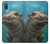 S3871 かわいい赤ちゃんカバ カバ Cute Baby Hippo Hippopotamus Samsung Galaxy A04, Galaxy A02, M02 バックケース、フリップケース・カバー