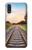 S3866 鉄道直線線路 Railway Straight Train Track Samsung Galaxy A01 バックケース、フリップケース・カバー