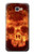 S3881 ファイアスカル Fire Skull Samsung Galaxy J7 Prime (SM-G610F) バックケース、フリップケース・カバー