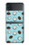 S3860 ココナッツドット柄 Coconut Dot Pattern Samsung Galaxy Z Flip 3 5G バックケース、フリップケース・カバー