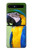 S3888 コンゴウインコの顔の鳥 Macaw Face Bird Samsung Galaxy Z Flip 5G バックケース、フリップケース・カバー