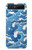 S3901 美しい嵐の海の波 Aesthetic Storm Ocean Waves Samsung Galaxy Z Flip 5G バックケース、フリップケース・カバー