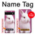 S3870 かわいい赤ちゃんバニー Cute Baby Bunny Google Pixel 6a バックケース、フリップケース・カバー