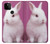 S3870 かわいい赤ちゃんバニー Cute Baby Bunny Google Pixel 5A 5G バックケース、フリップケース・カバー